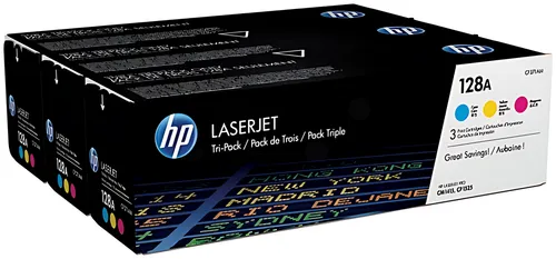 HP CF371AM/128A Toner MultiPack C,M,Y, 3x1.300 Seiten ISO/IEC 19798 VE=3