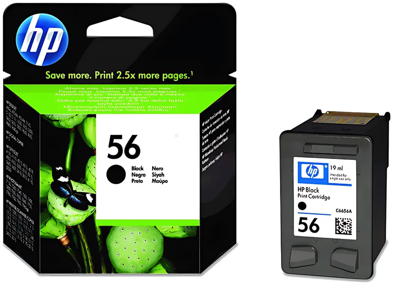 HP C6656AE/56 Druckkopfpatrone schwarz, 520 Seiten ISO/IEC 24711 19ml