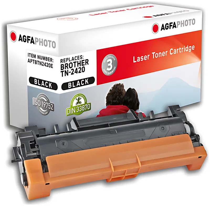 AgfaPhoto APTBTN2420E Toner-Kit, 3.000 Seiten 115 Gramm (ersetzt Brother TN2420)