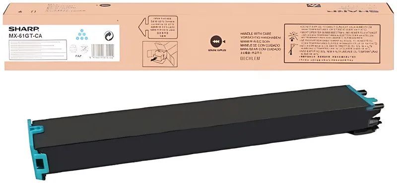 Sharp MX-61GTCA Toner cyan High-Capacity, 24.000 Seiten ISO/IEC 19752