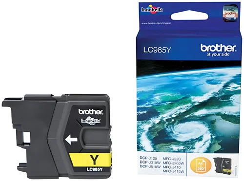 Brother LC-985Y Tintenpatrone gelb, 260 Seiten ISO/IEC 24711 4.8ml