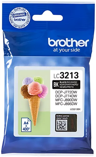 Brother LC-3213BK Tintenpatrone schwarz, 400 Seiten ISO/IEC 19752