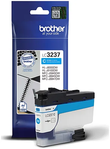 Brother LC-3237C Tintenpatrone cyan, 1.500 Seiten