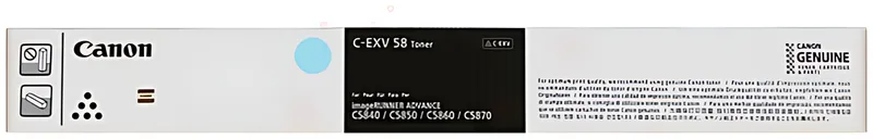 Canon 3764C002/C-EXV58C Toner cyan, 60.000 Seiten ISO/IEC 19752