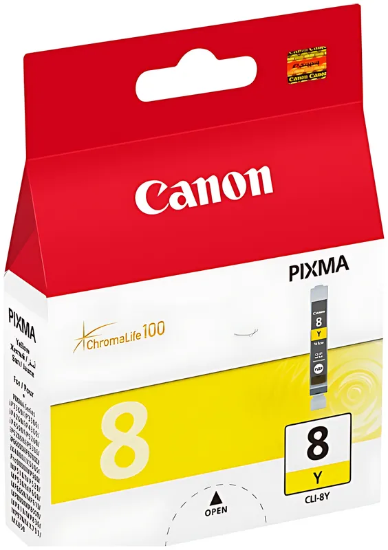 Canon 0623B001/CLI-8Y Tintenpatrone gelb, 530 Seiten ISO/IEC 24711 13ml