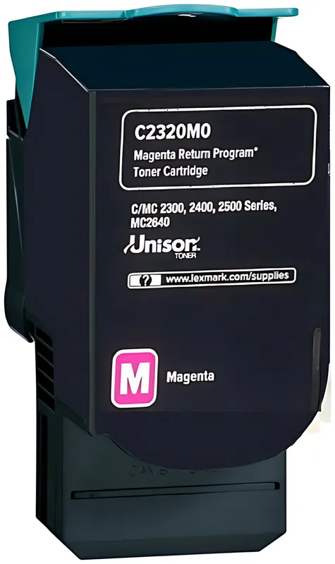 Lexmark C2320M0 Toner-Kit magenta return program, 1.000 Seiten ISO/IEC 19752