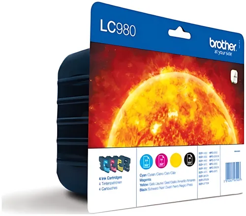 Brother LC-980VALBPDR Tintenpatrone MultiPack Bk,C,M,Y Blister Acustic Magnetic 360pg + 3x260pg VE=4