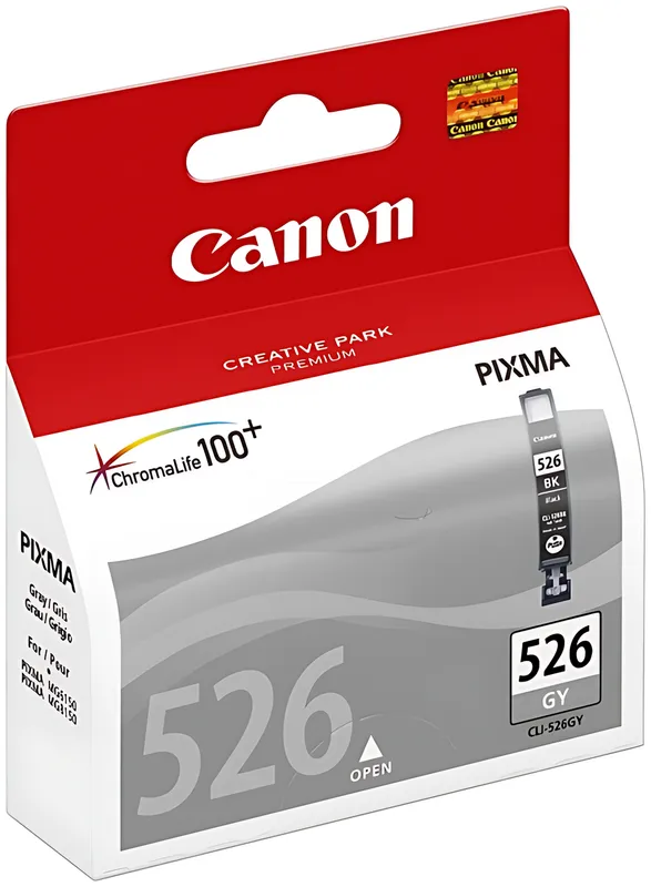 Canon 4544B001/CLI-526GY Tintenpatrone grau, 437 Seiten ISO/IEC 24711 9ml