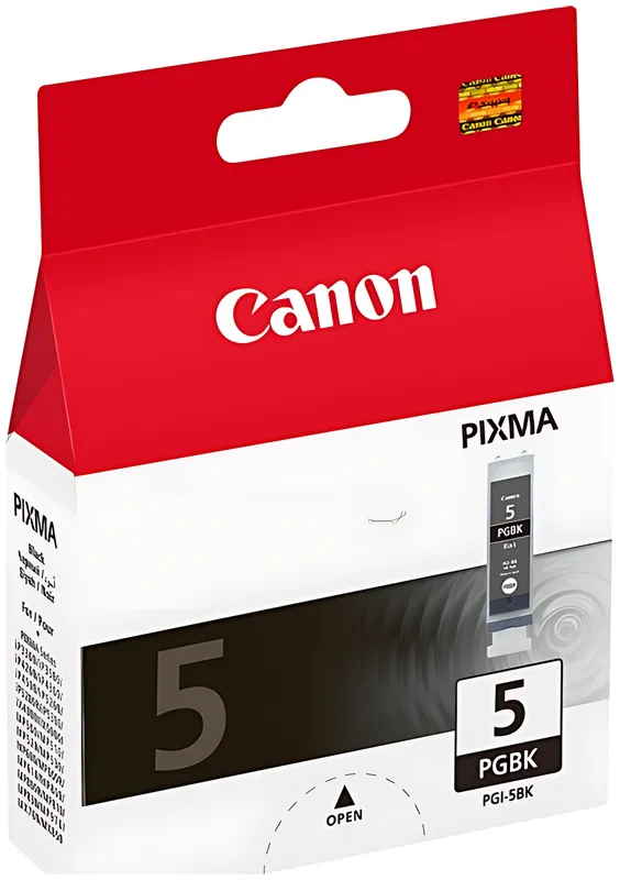 Canon 0628B001/PGI-5BK Tintenpatrone schwarz pigmentiert, 505 Seiten ISO/IEC 24711 26ml