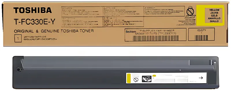 Toshiba 6AJ00000262/T-FC200EY Toner-Kit gelb, 33.600 Seiten