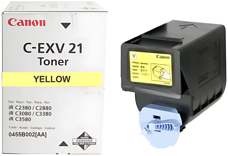 Canon 0455B002/C-EXV21 Toner gelb, 14.000 Seiten/5% 260 Gramm