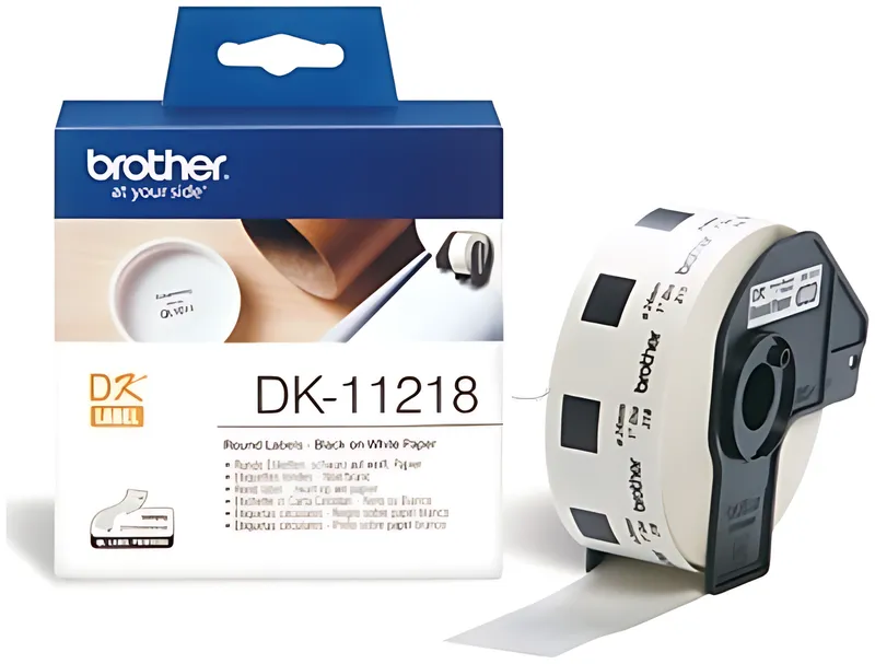 Brother DK-11218 DirectLabel Etiketten rund 24mm 1000