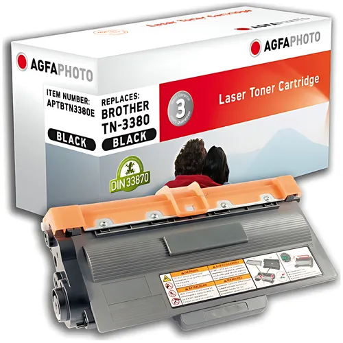 AgfaPhoto APTBTN3380E Toner-Kit, 8.000 Seiten 215 Gramm (ersetzt Brother TN3380)