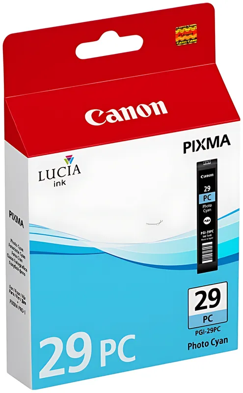 Canon 4876B001/PGI-29PC Tintenpatrone cyan hell, 400 Seiten 1445 Fotos 36ml