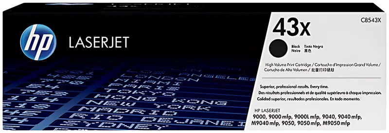 HP C8543X/43X Tonerkartusche schwarz High-Capacity, 30.000 Seiten ISO/IEC 19752