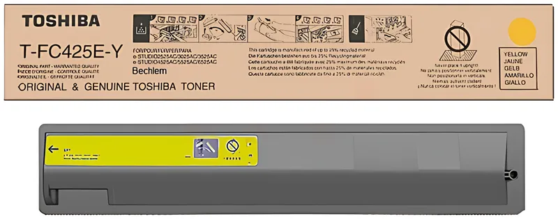Toshiba 6AJ00000238/T-FC425EY Toner-Kit gelb, 38.000 Seiten