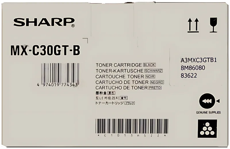 Sharp MXC-30GTB Toner-Kit schwarz, 6.000 Seiten ISO/IEC 19752