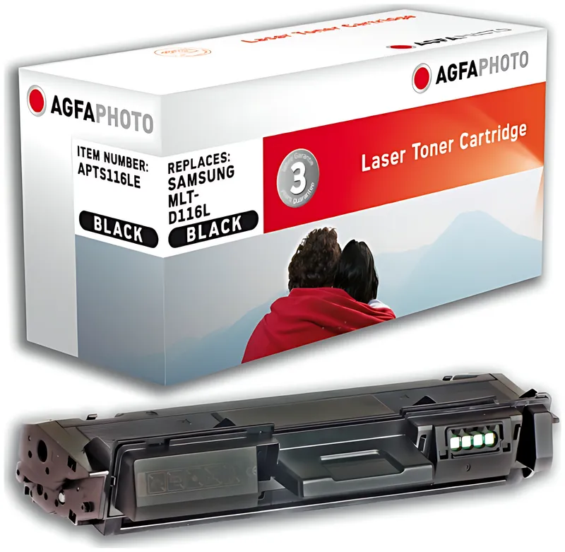 AgfaPhoto APTS116LE Toner-Kit, 3.000 Seiten 110 Gramm (ersetzt Samsung 116L)