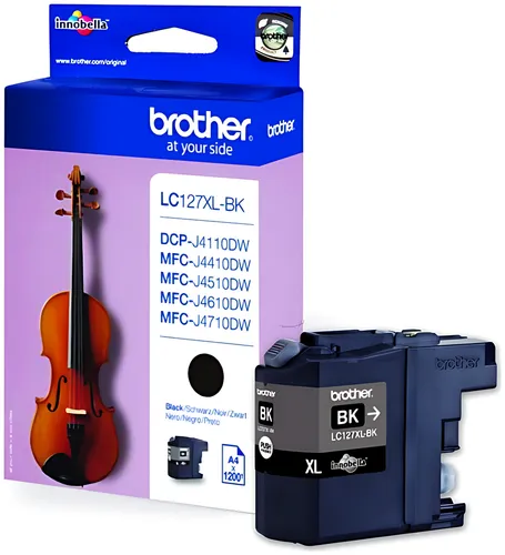Brother LC-127XLBK Tintenpatrone schwarz, 1.200 Seiten ISO/IEC 24711 9ml