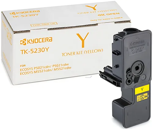 Kyocera 1T02R9ANL0/TK-5230Y Toner-Kit gelb, 2.200 Seiten ISO/IEC 19752