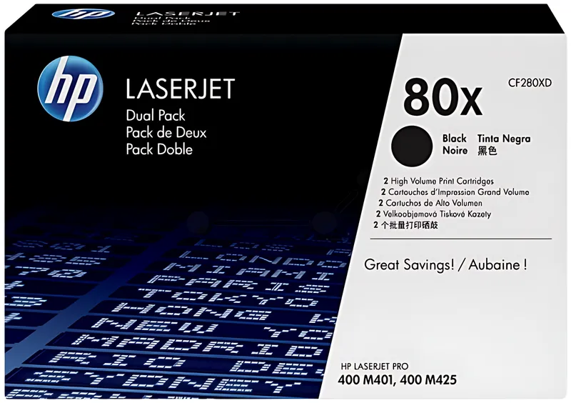 HP 80X CF280XD Doppelpack