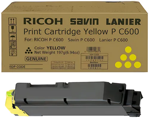 Ricoh 408317/PC600 Toner-Kit gelb, 12.000 Seiten ISO/IEC 19752