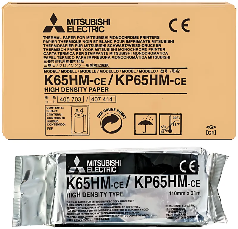 Mitsubishi KP-65HM Thermopapierrolle 110mm x 20m