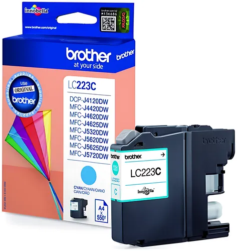 Brother LC-223C Tintenpatrone cyan, 550 Seiten ISO/IEC 24711 5.9ml