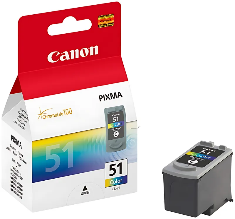 Canon 0618B001/CL-51 Druckkopfpatrone color, 545 Seiten ISO/IEC 24711 21ml