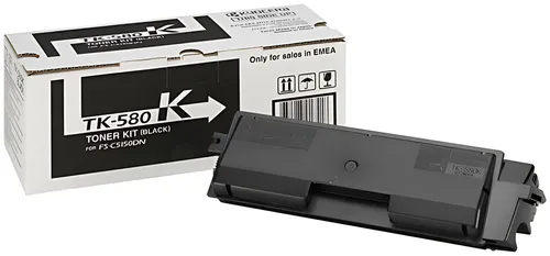 Kyocera 1T02KT0NL0/TK-580K Toner schwarz, 3.500 Seiten ISO/IEC 19798