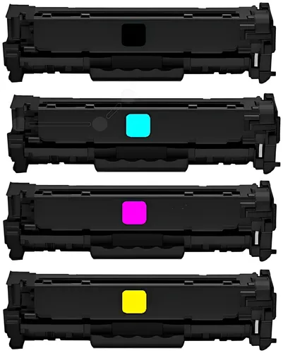 Kompatibel PRTHPCF410XGRAINBOW Toner MultiPack Bk,C,M,Y VE=4 (ersetzt HP 410X/CF410X 410X/CF411X 410X/CF412X 410X/CF413X)