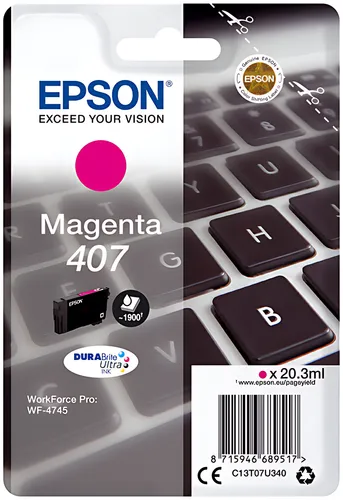 Epson C13T07U340/407 Tintenpatrone magenta, 1.900 Seiten ISO/IEC 19752 20,3ml